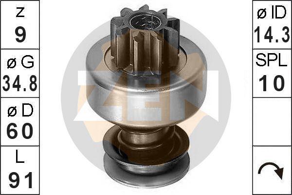 ERA ZN0367 - Pinion, bendix, starter www.autospares.lv