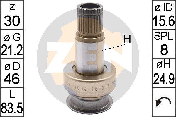 ERA ZN1904 - Ведущая шестерня, бендикс, стартер www.autospares.lv