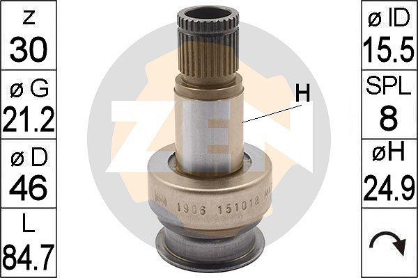 ERA ZN1906 - Ведущая шестерня, бендикс, стартер www.autospares.lv