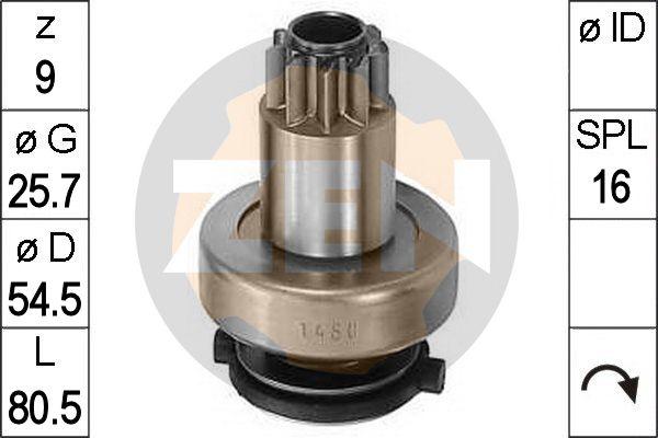 ERA ZN1480 - Pinion, bendix, starter www.autospares.lv