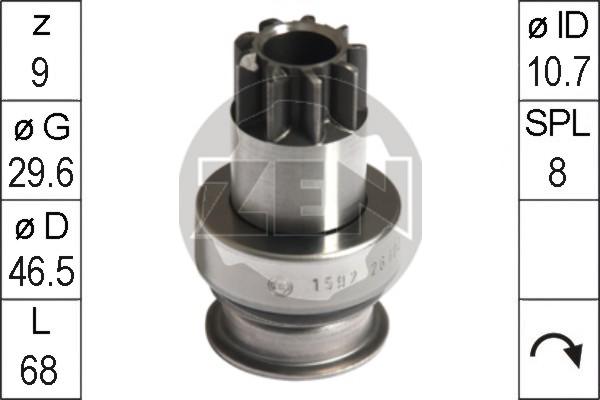 ERA ZN1592 - Pinion, bendix, starter www.autospares.lv