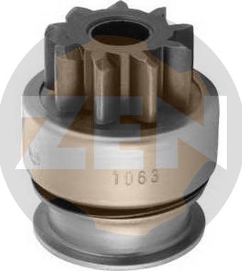 ERA ZN1063 - Ведущая шестерня, бендикс, стартер www.autospares.lv