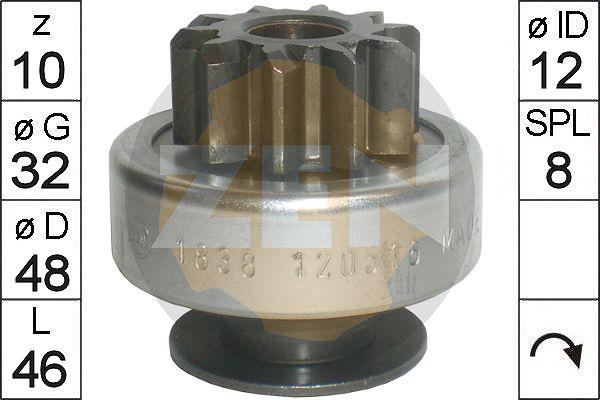 ERA ZN1838 - Pinion, bendix, starter www.autospares.lv