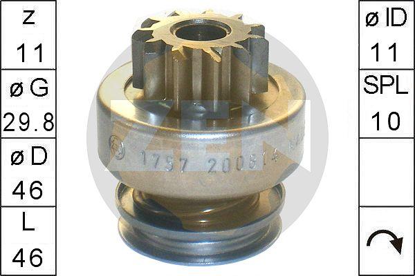 ERA ZN1757 - Zobrats, Starteris www.autospares.lv