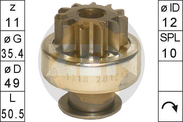 ERA ZN1718 - Zobrats, Starteris www.autospares.lv