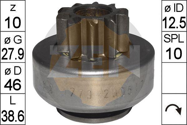 ERA ZN1779 - Pinion, bendix, starter www.autospares.lv