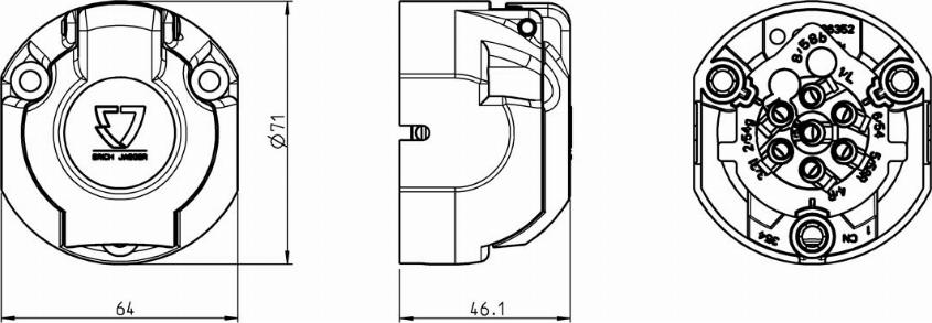 ERICH JAEGER 101280 - Kontaktligzda www.autospares.lv