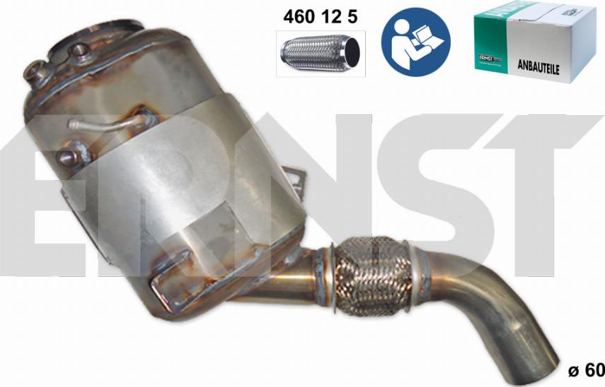 ERNST 910651 - Nosēdumu / Daļiņu filtrs, Izplūdes gāzu sistēma www.autospares.lv