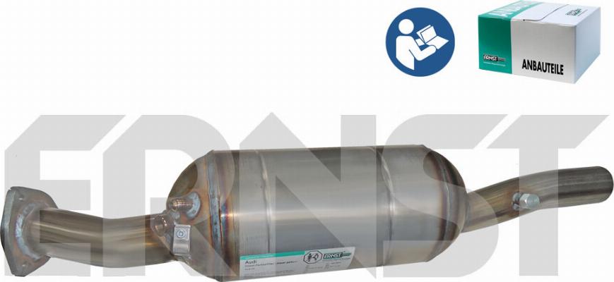 ERNST 910002 - Nosēdumu / Daļiņu filtrs, Izplūdes gāzu sistēma www.autospares.lv