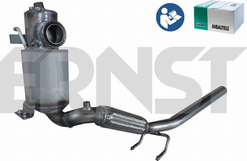 ERNST 910873 - Nosēdumu / Daļiņu filtrs, Izplūdes gāzu sistēma autospares.lv