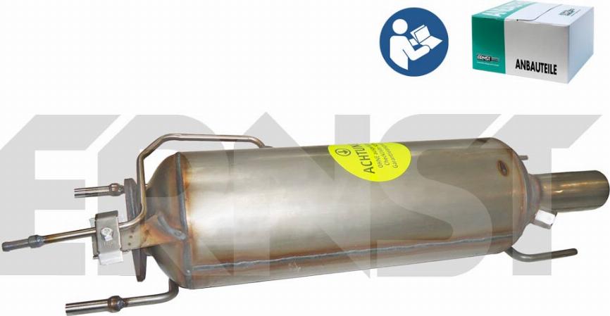 ERNST 910309 - Nosēdumu / Daļiņu filtrs, Izplūdes gāzu sistēma www.autospares.lv