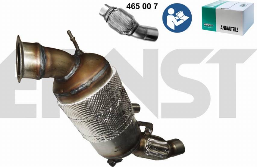 ERNST 910262 - Nosēdumu / Daļiņu filtrs, Izplūdes gāzu sistēma www.autospares.lv