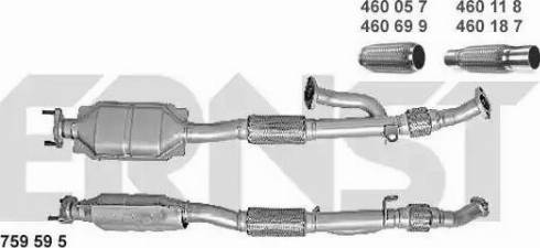 ERNST 759595 - Катализатор www.autospares.lv