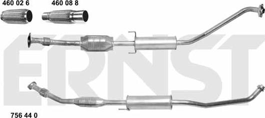 ERNST 756440 - Katalizators www.autospares.lv