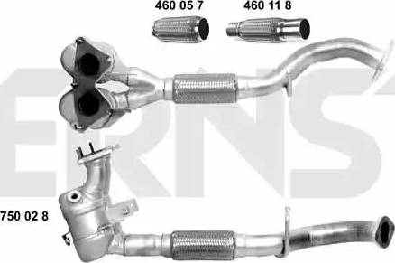 ERNST 750028 - Катализатор www.autospares.lv