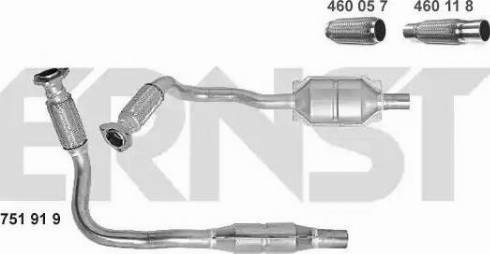 ERNST 751919 - Katalizators autospares.lv