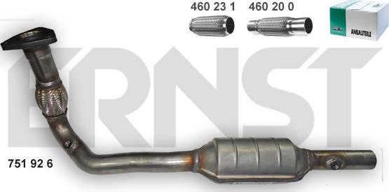 ERNST 751926 - Katalizators www.autospares.lv