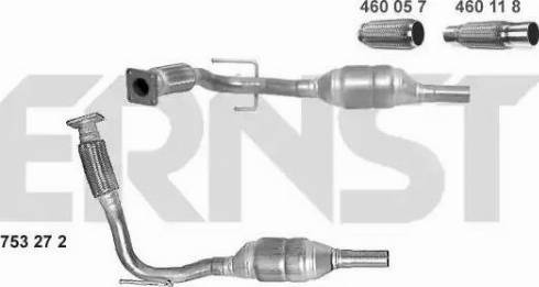 ERNST 753272 - Катализатор www.autospares.lv