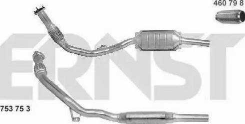 ERNST 753753 - Катализатор www.autospares.lv