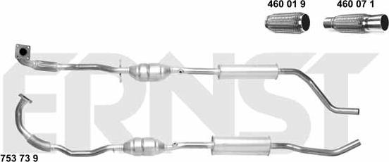 ERNST 753739 - Katalizators www.autospares.lv