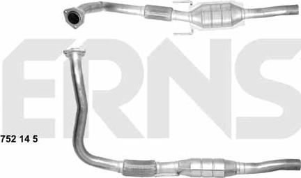 ERNST 752145 - Катализатор www.autospares.lv