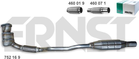 ERNST 752169 - Catalytic Converter www.autospares.lv