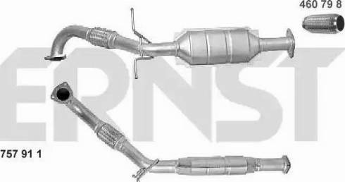 ERNST 757911 - Katalizators autospares.lv