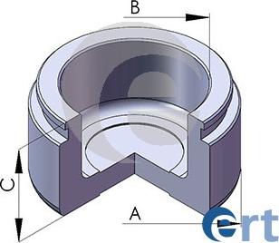 ERT 151150-C - Virzulis, Bremžu suports www.autospares.lv