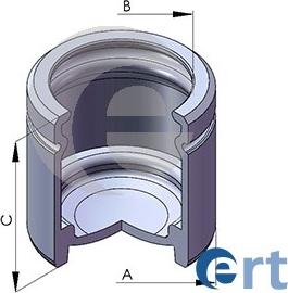 ERT 150566-C - Поршень, корпус скобы тормоза www.autospares.lv