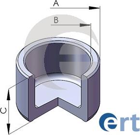 ERT 150587-C - Virzulis, Bremžu suports www.autospares.lv