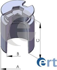 ERT 150198-C - Piston, brake caliper www.autospares.lv