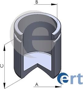 ERT 150558-C - Piston, brake caliper www.autospares.lv