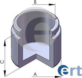 ERT 150591-C - Поршень, корпус скобы тормоза www.autospares.lv