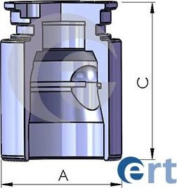 ERT 150766-C - Piston, brake caliper www.autospares.lv