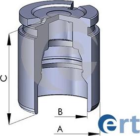 ERT 151744-C - Virzulis, Bremžu suports www.autospares.lv