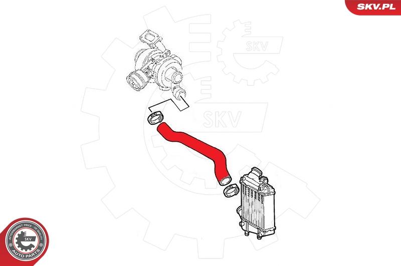 Esen SKV 43SKV368 - Pūtes sistēmas gaisa caurule www.autospares.lv