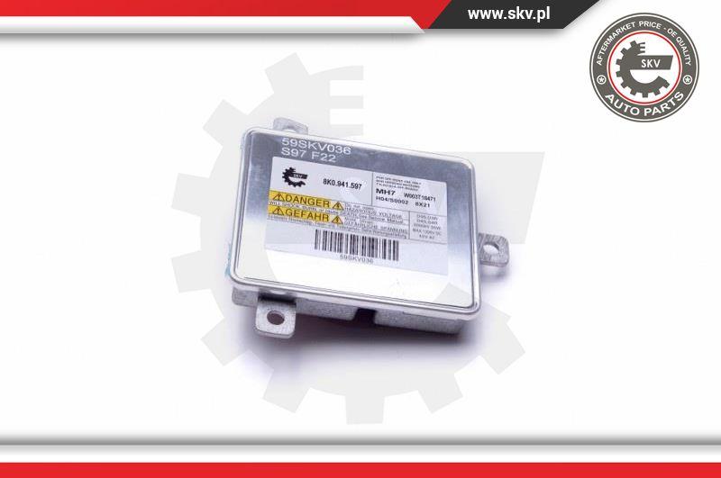 Esen SKV 59SKV036 - Vadības iekārta, Apgaismojums www.autospares.lv