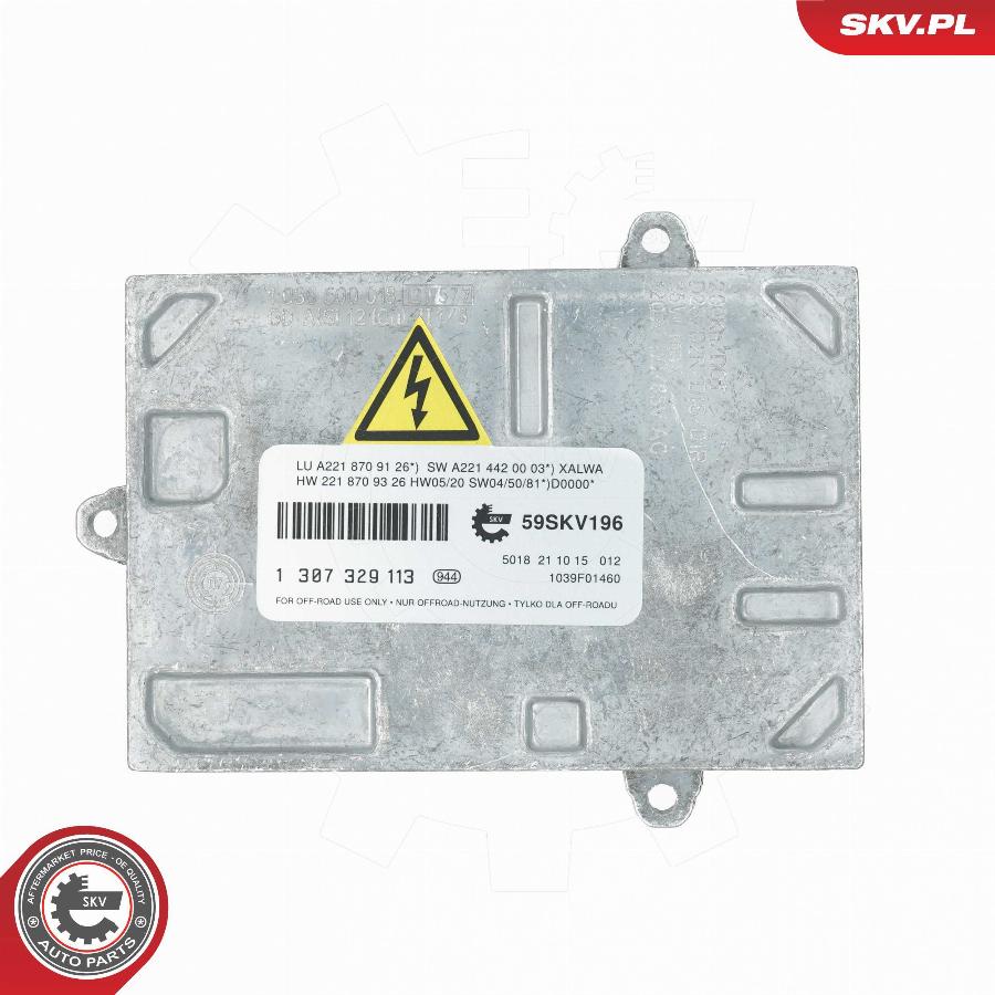 Esen SKV 59SKV196 - Vadības iekārta, Apgaismojums www.autospares.lv