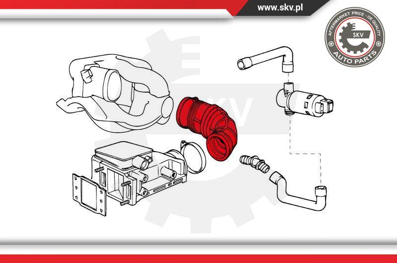 Esen SKV 24SKV473 - Gaisa tvērēja caurule, Gaisa filtrs www.autospares.lv