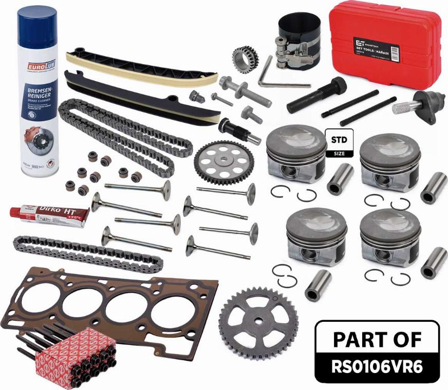 ET Engineteam RS0106VR6 - Sadales vārpstas piedziņas ķēdes komplekts www.autospares.lv