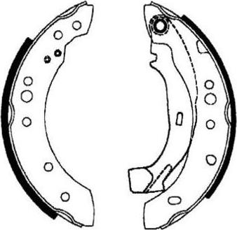 E.T.F. 09-0590 - Brake Shoe Set www.autospares.lv