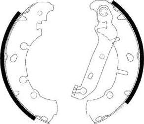 E.T.F. 09-0603 - Brake Shoe Set www.autospares.lv