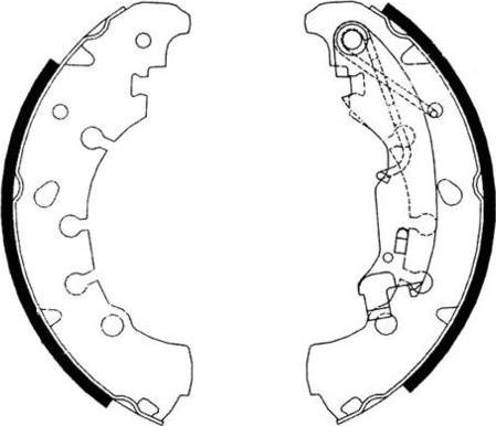 E.T.F. 09-0140 - Brake Shoe Set www.autospares.lv