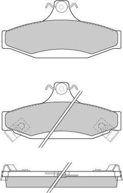 E.T.F. 12-0956 - Тормозные колодки, дисковые, комплект www.autospares.lv