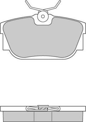 E.T.F. 12-0958 - Brake Pad Set, disc brake www.autospares.lv