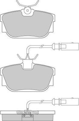 E.T.F. 12-0957 - Тормозные колодки, дисковые, комплект www.autospares.lv