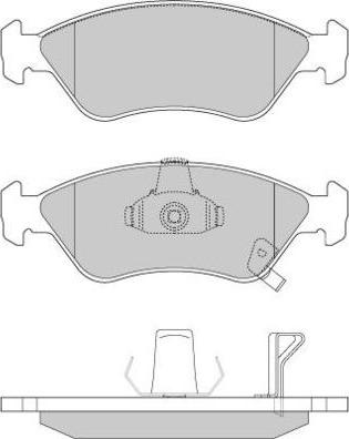 E.T.F. 12-0910 - Тормозные колодки, дисковые, комплект www.autospares.lv