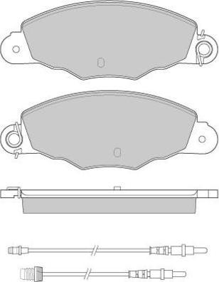 E.T.F. 12-0930 - Bremžu uzliku kompl., Disku bremzes autospares.lv