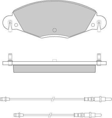 E.T.F. 12-0937 - Bremžu uzliku kompl., Disku bremzes autospares.lv