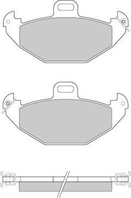 E.T.F. 12-0922 - Brake Pad Set, disc brake www.autospares.lv